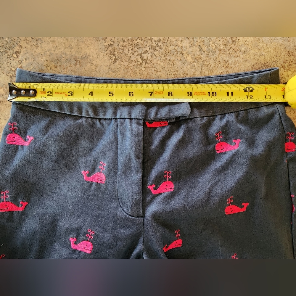 Lilly Pulitzer Whale Embroidered Pants Size 0 - Picture 5 of 11